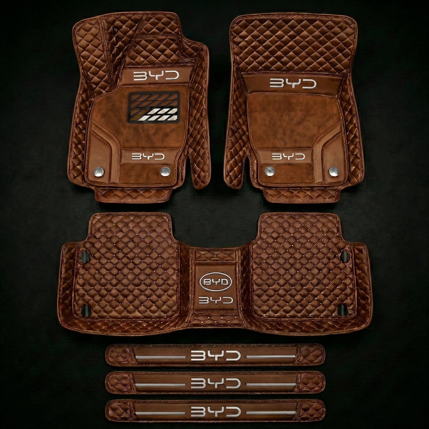 Set de covorașe auto premium, finisaj din piele – curățenie și eleganță în fiecare zi