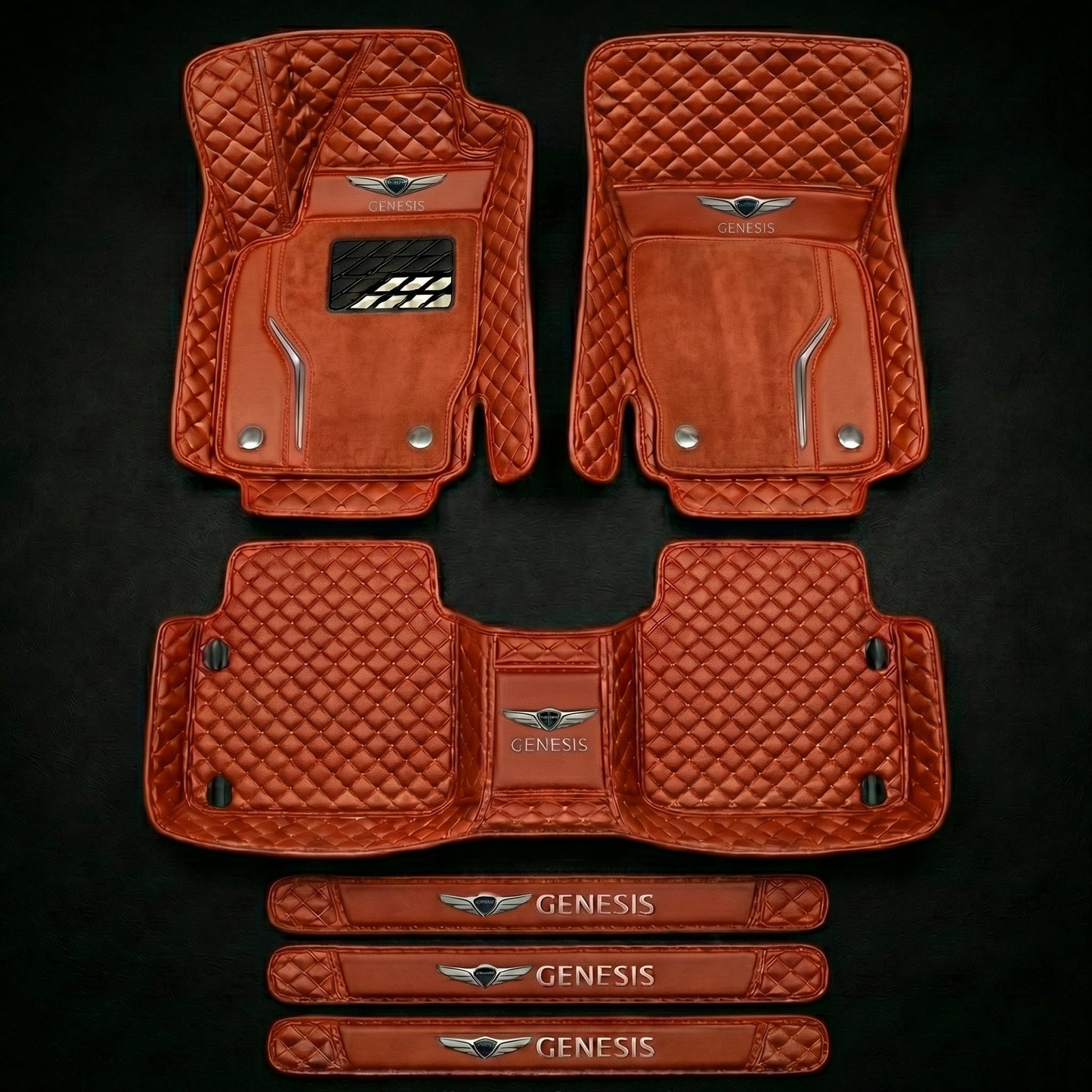 Set de covorașe auto premium, finisaj din piele – curățenie și eleganță în fiecare zi