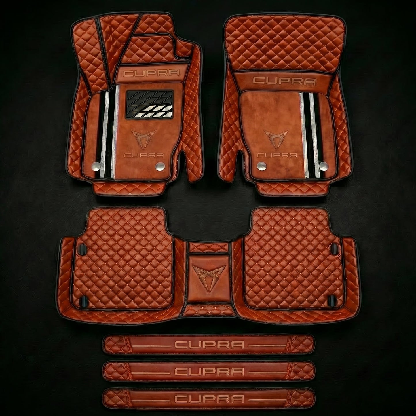 Set de covorașe auto premium, finisaj din piele – curățenie și eleganță în fiecare zi