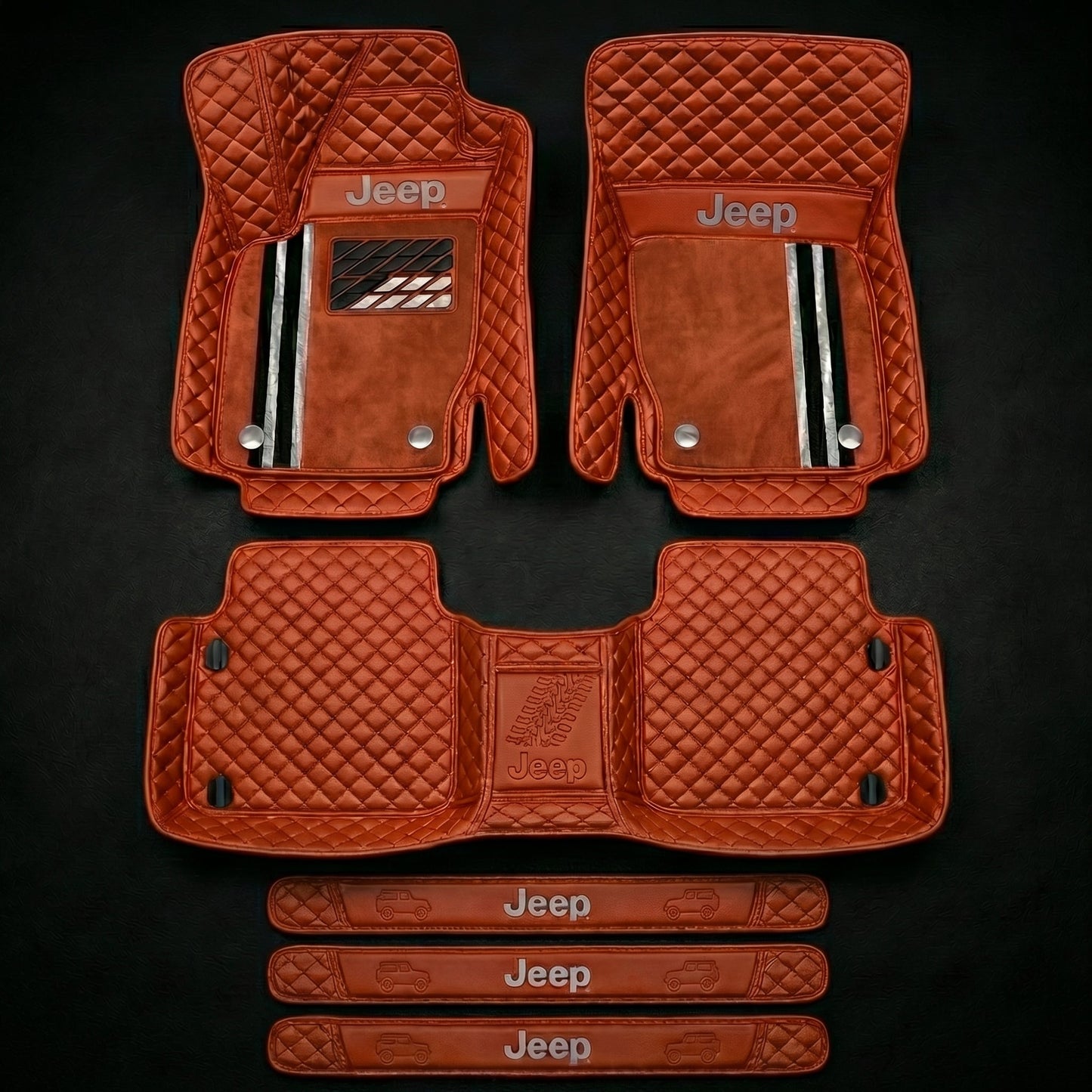 Set de covorașe auto premium, finisaj din piele – curățenie și eleganță în fiecare zi