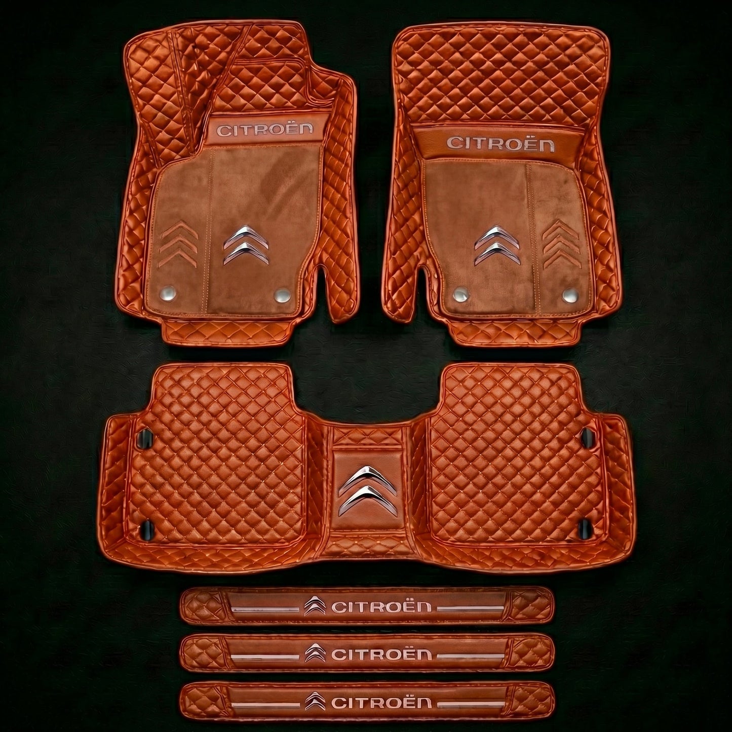 Set de covorașe auto premium, finisaj din piele – curățenie și eleganță în fiecare zi