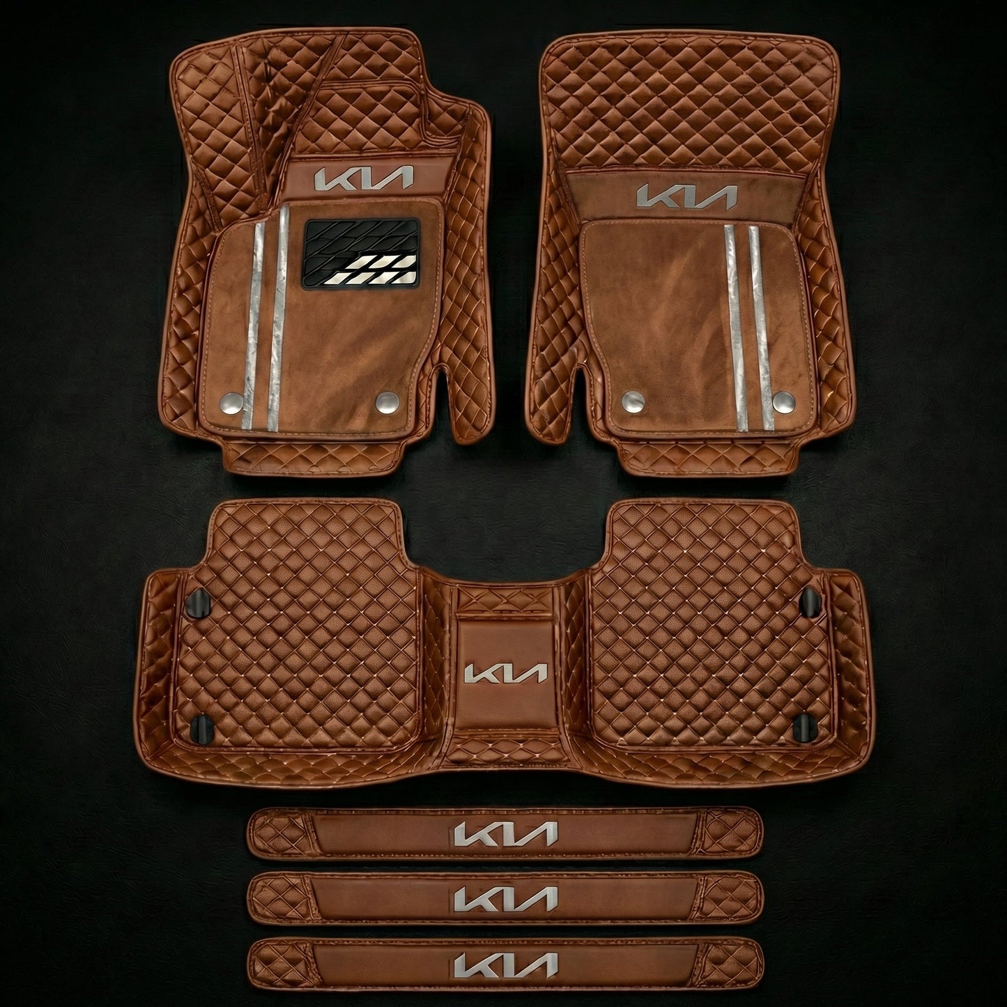 Set de covorașe auto premium, finisaj din piele – curățenie și eleganță în fiecare zi