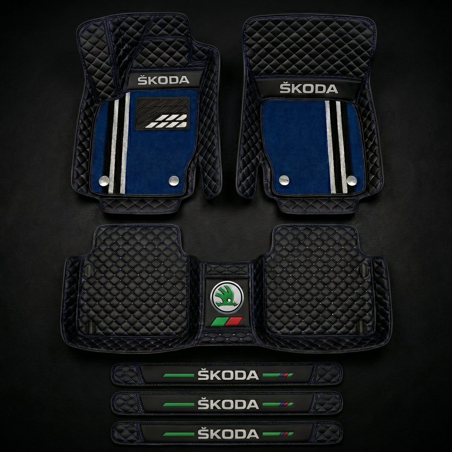 Set de covorașe auto premium, finisaj din piele – curățenie și eleganță în fiecare zi