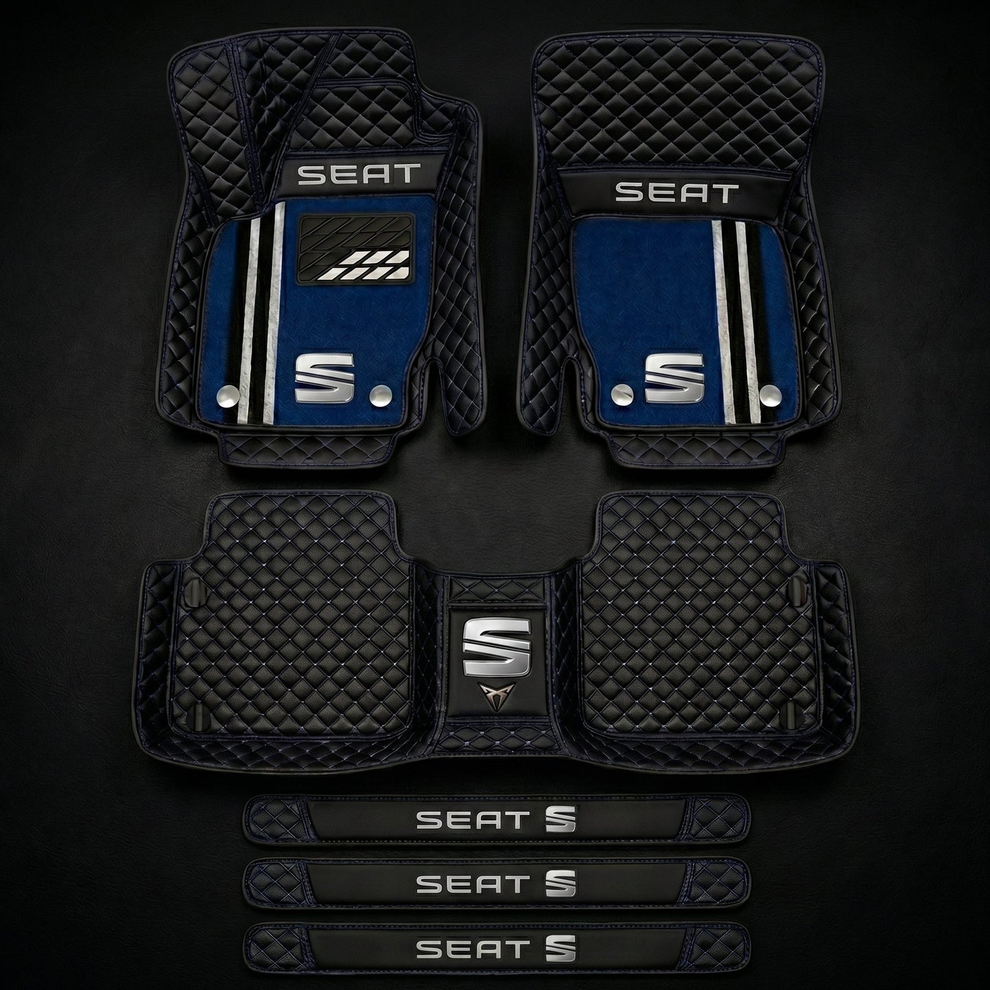 Set de covorașe auto premium, finisaj din piele – curățenie și eleganță în fiecare zi