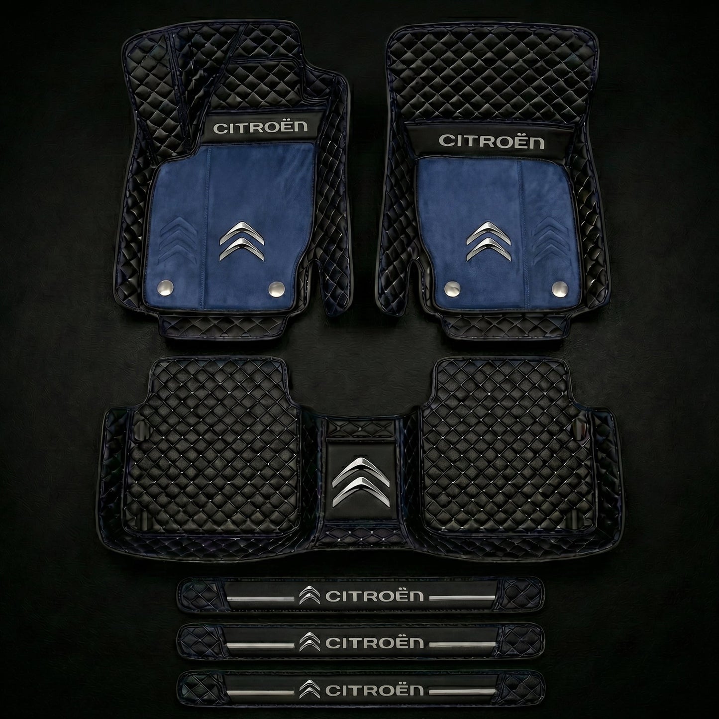 Set de covorașe auto premium, finisaj din piele – curățenie și eleganță în fiecare zi