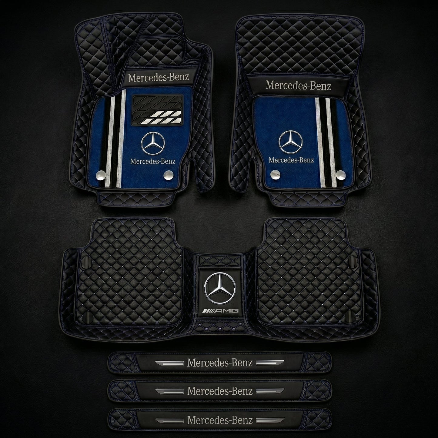 Set de covorașe auto premium, finisaj din piele – curățenie și eleganță în fiecare zi