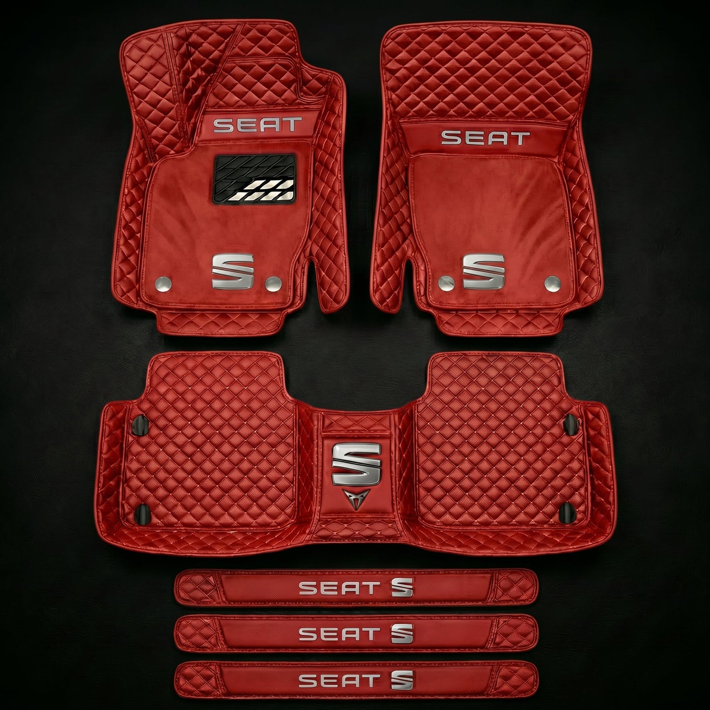 Set de covorașe auto premium, finisaj din piele – curățenie și eleganță în fiecare zi