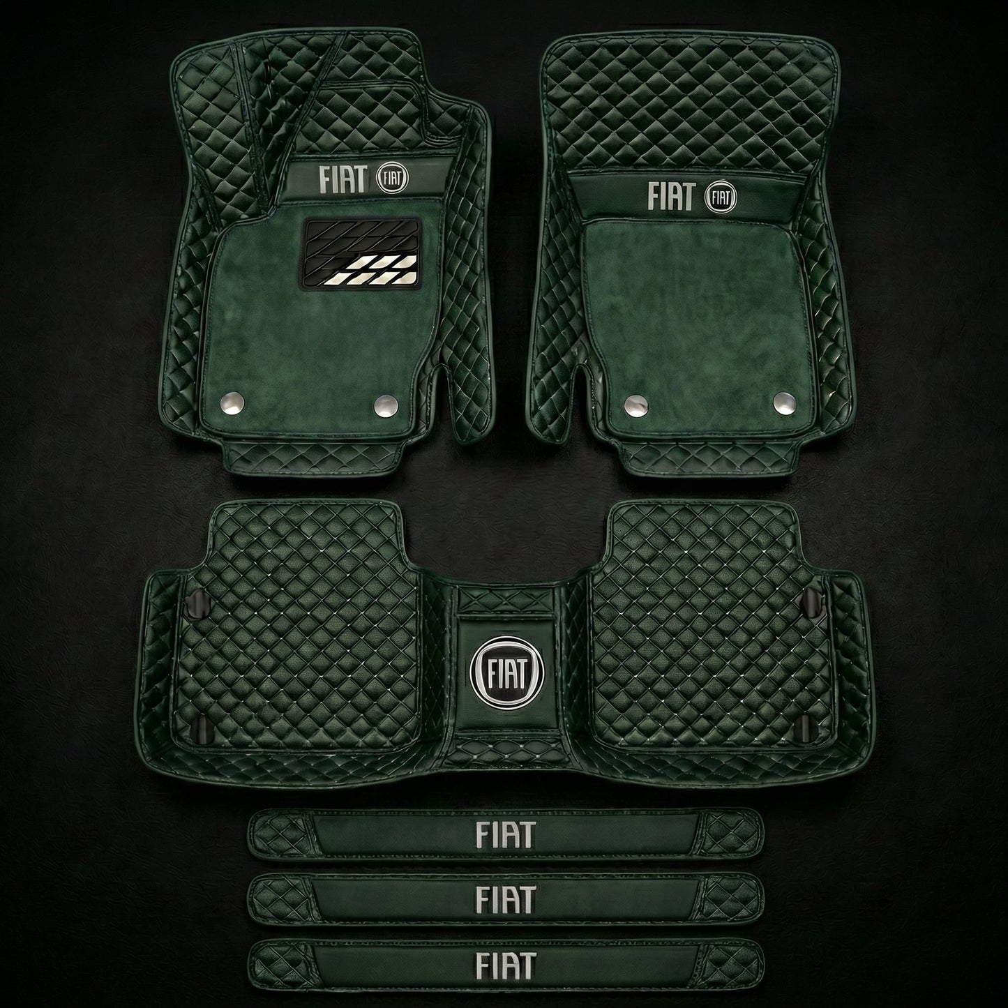 Set de covorașe auto premium, finisaj din piele – curățenie și eleganță în fiecare zi