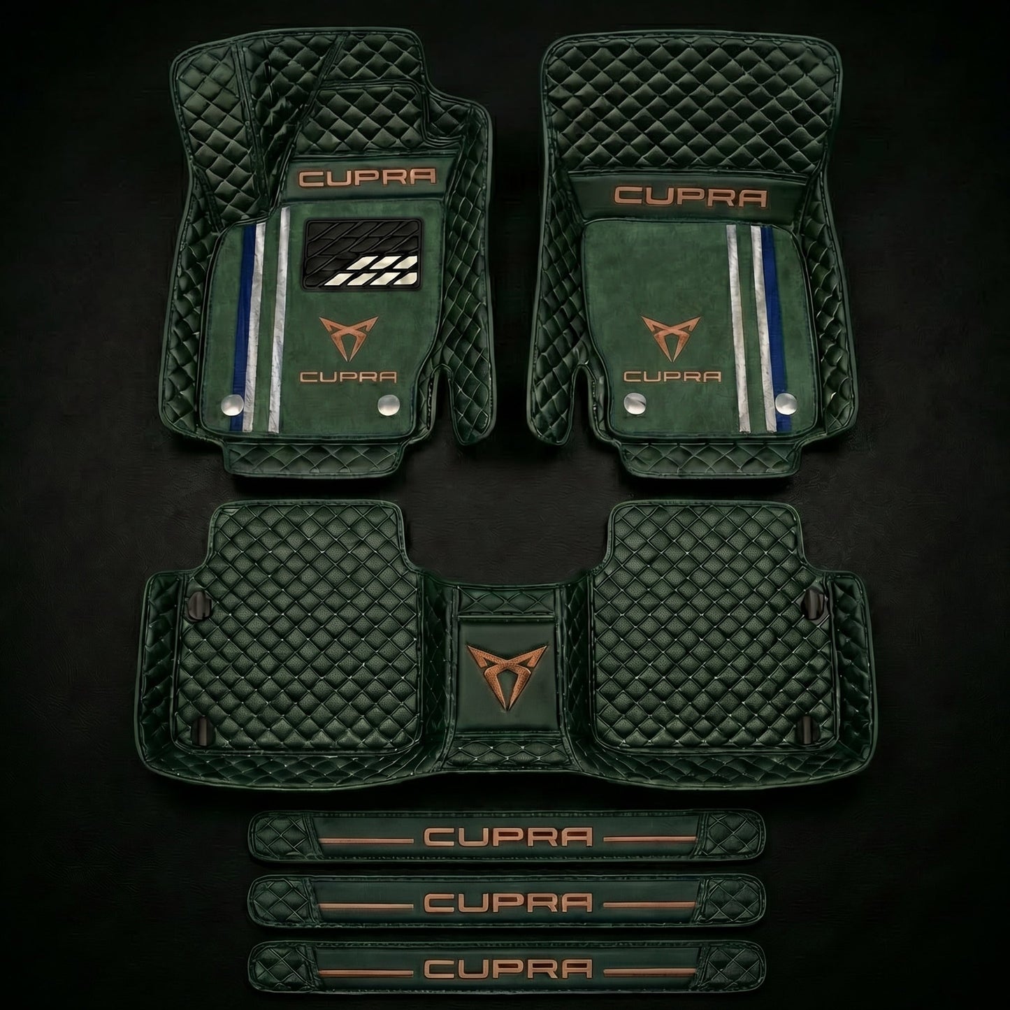 Set de covorașe auto premium, finisaj din piele – curățenie și eleganță în fiecare zi