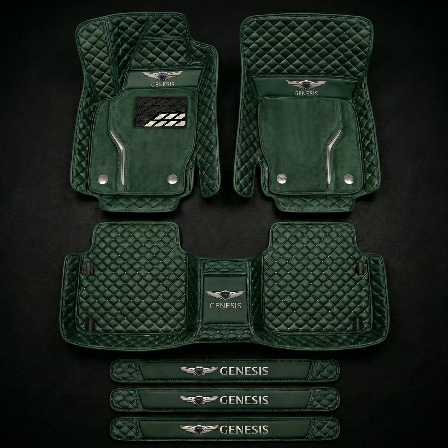 Set de covorașe auto premium, finisaj din piele – curățenie și eleganță în fiecare zi