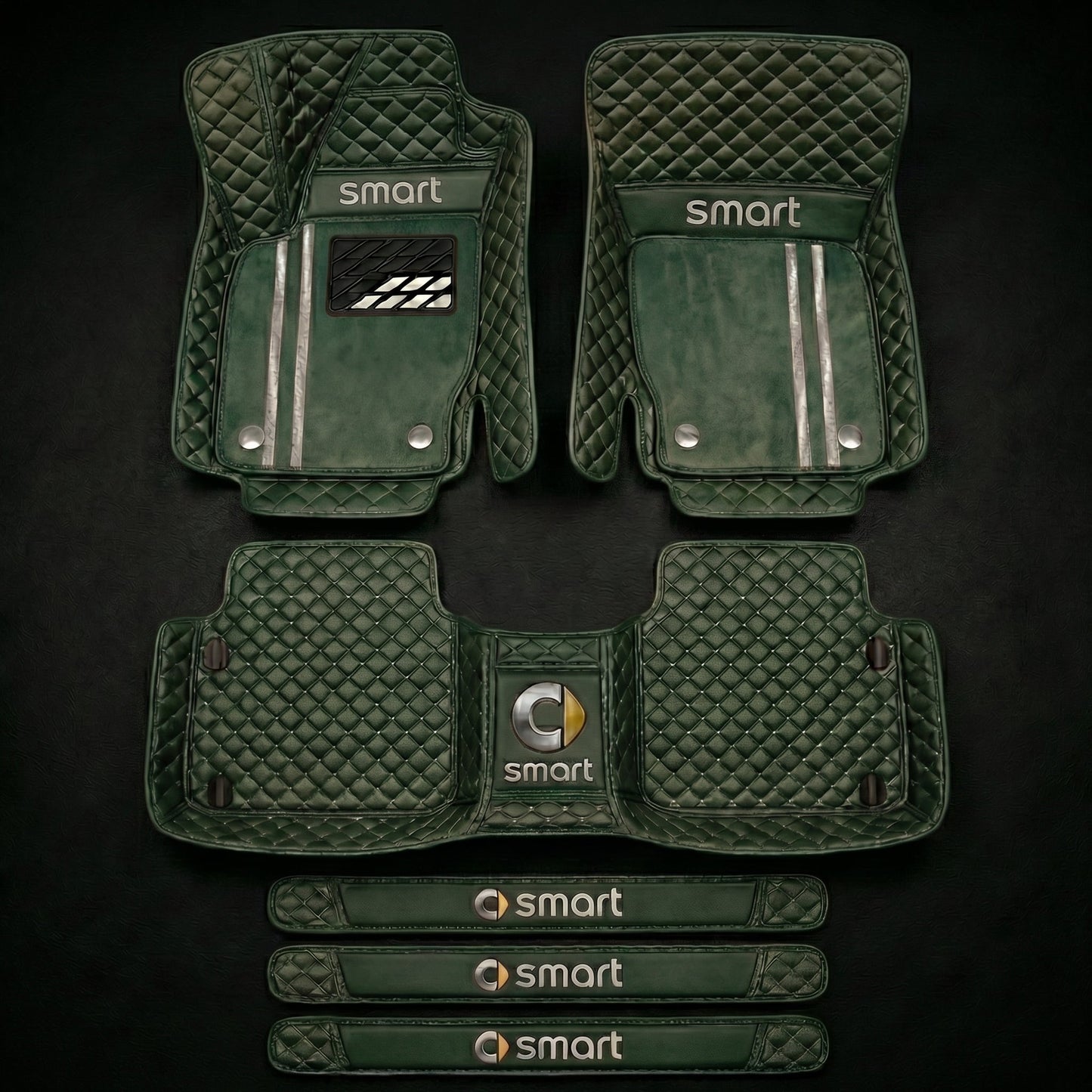 Set de covorașe auto premium, finisaj din piele – curățenie și eleganță în fiecare zi