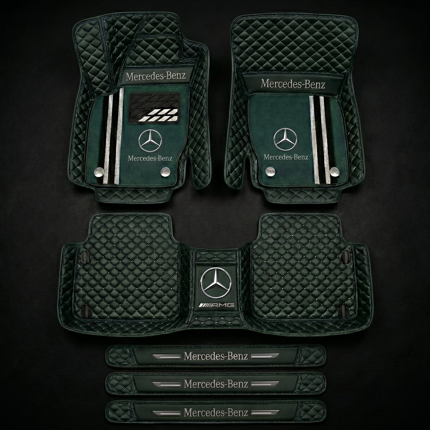 Set de covorașe auto premium, finisaj din piele – curățenie și eleganță în fiecare zi