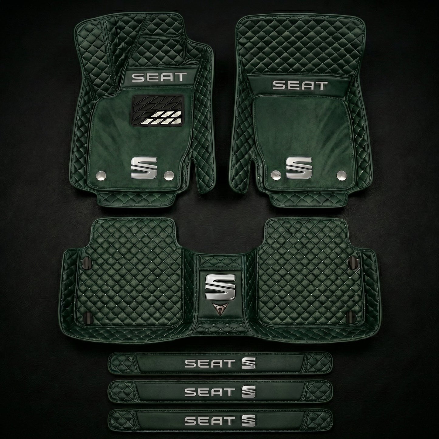 Set de covorașe auto premium, finisaj din piele – curățenie și eleganță în fiecare zi