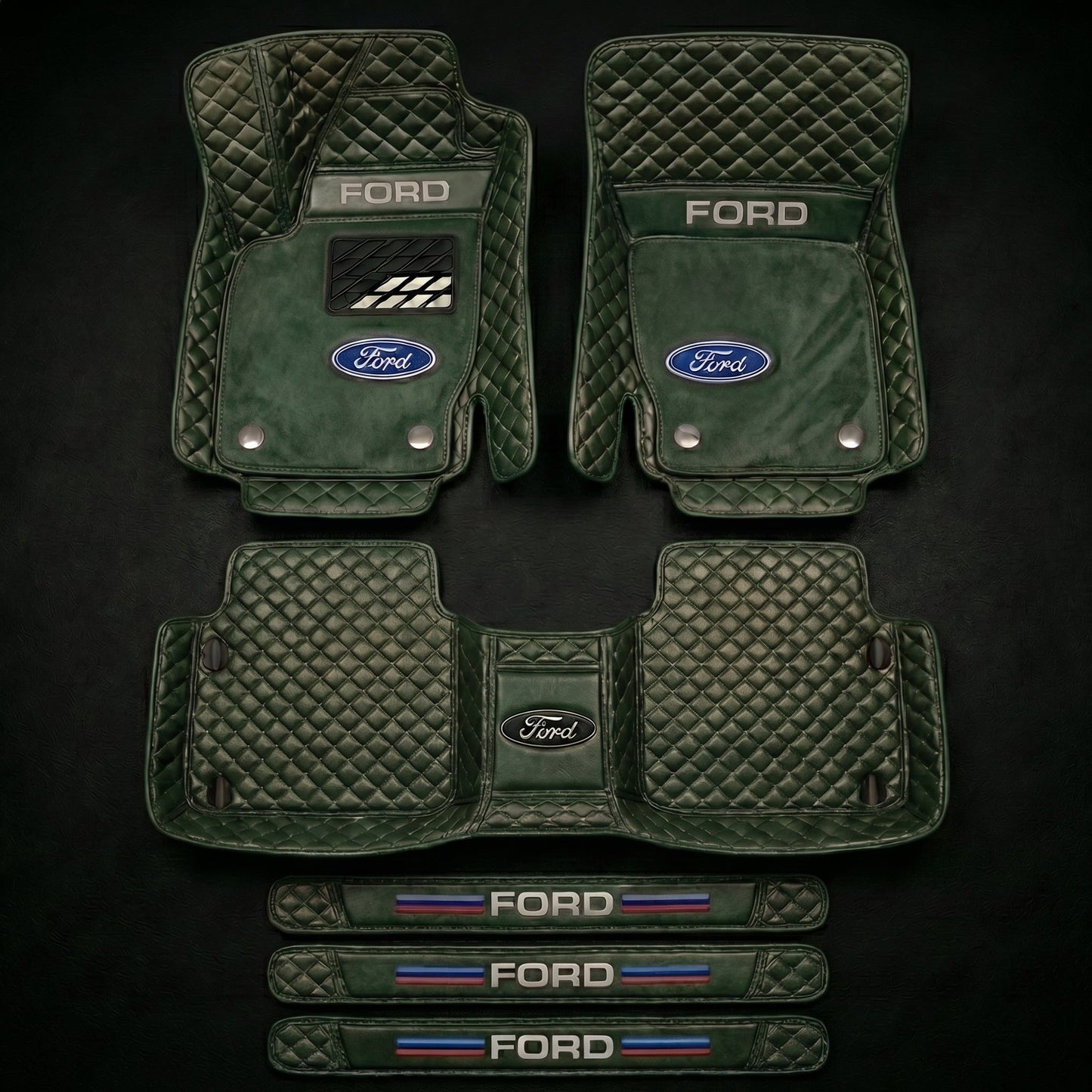 Set de covorașe auto premium, finisaj din piele – curățenie și eleganță în fiecare zi