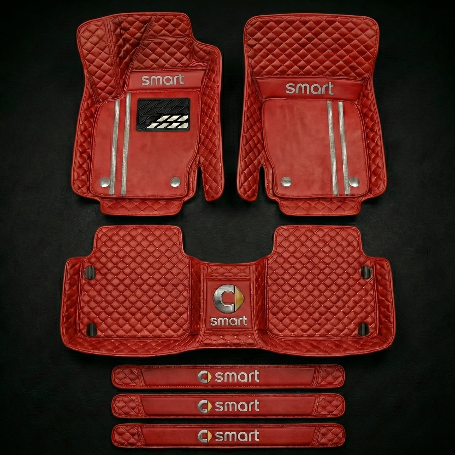 Set de covorașe auto premium, finisaj din piele – curățenie și eleganță în fiecare zi