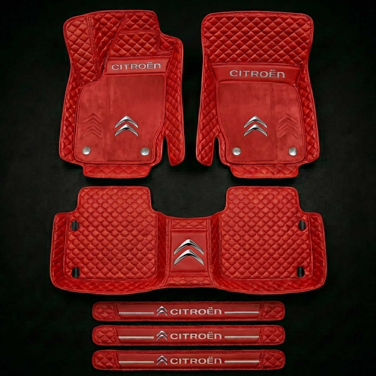 Set de covorașe auto premium, finisaj din piele – curățenie și eleganță în fiecare zi