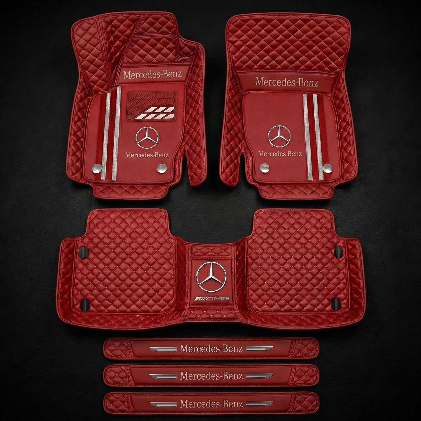 Set de covorașe auto premium, finisaj din piele – curățenie și eleganță în fiecare zi