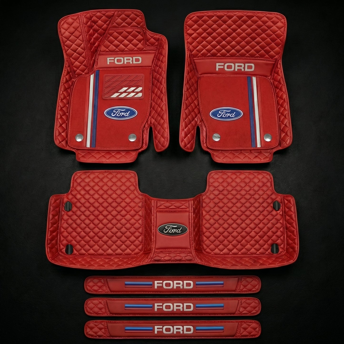 Set de covorașe auto premium, finisaj din piele – curățenie și eleganță în fiecare zi