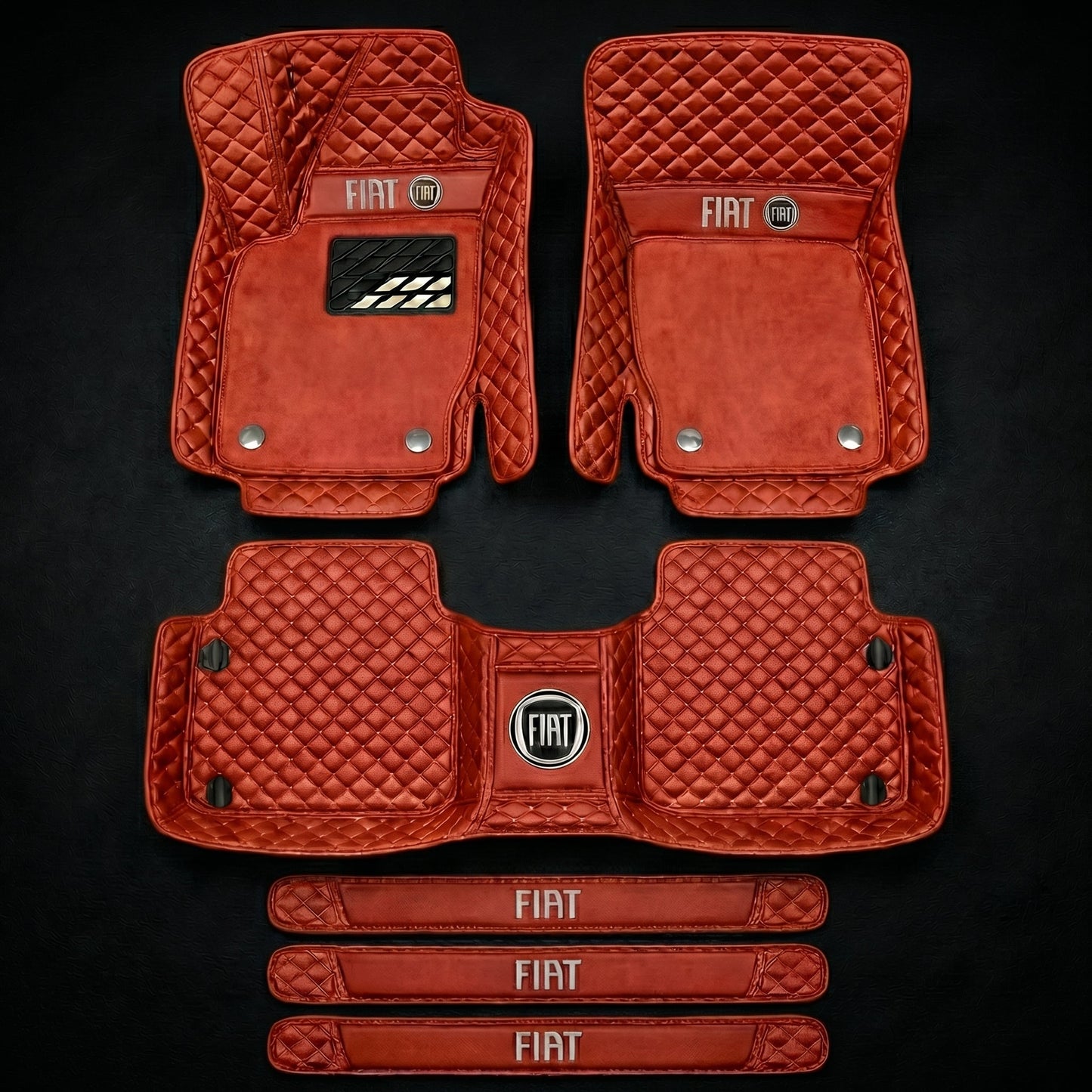 Set de covorașe auto premium, finisaj din piele – curățenie și eleganță în fiecare zi