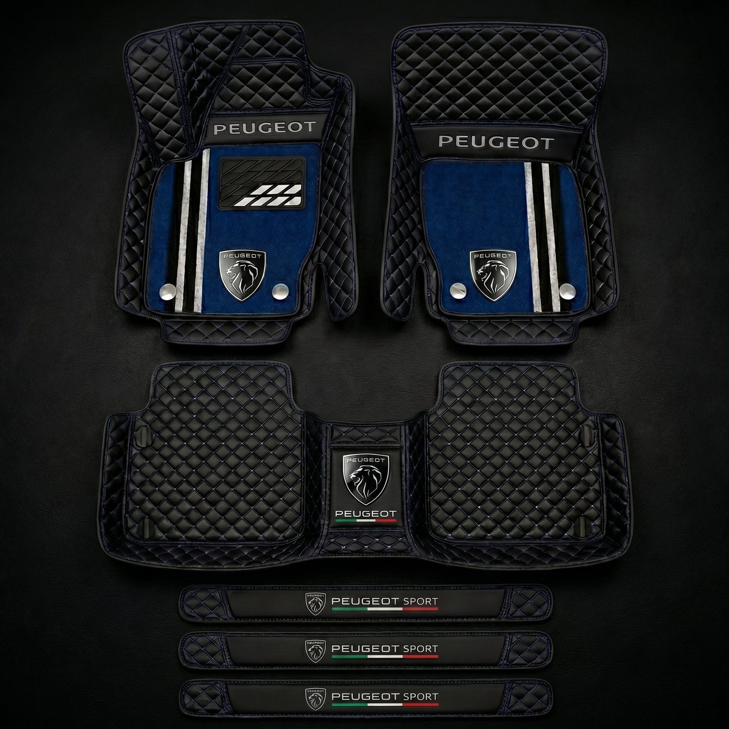 Set de covorașe auto premium, finisaj din piele – curățenie și eleganță în fiecare zi