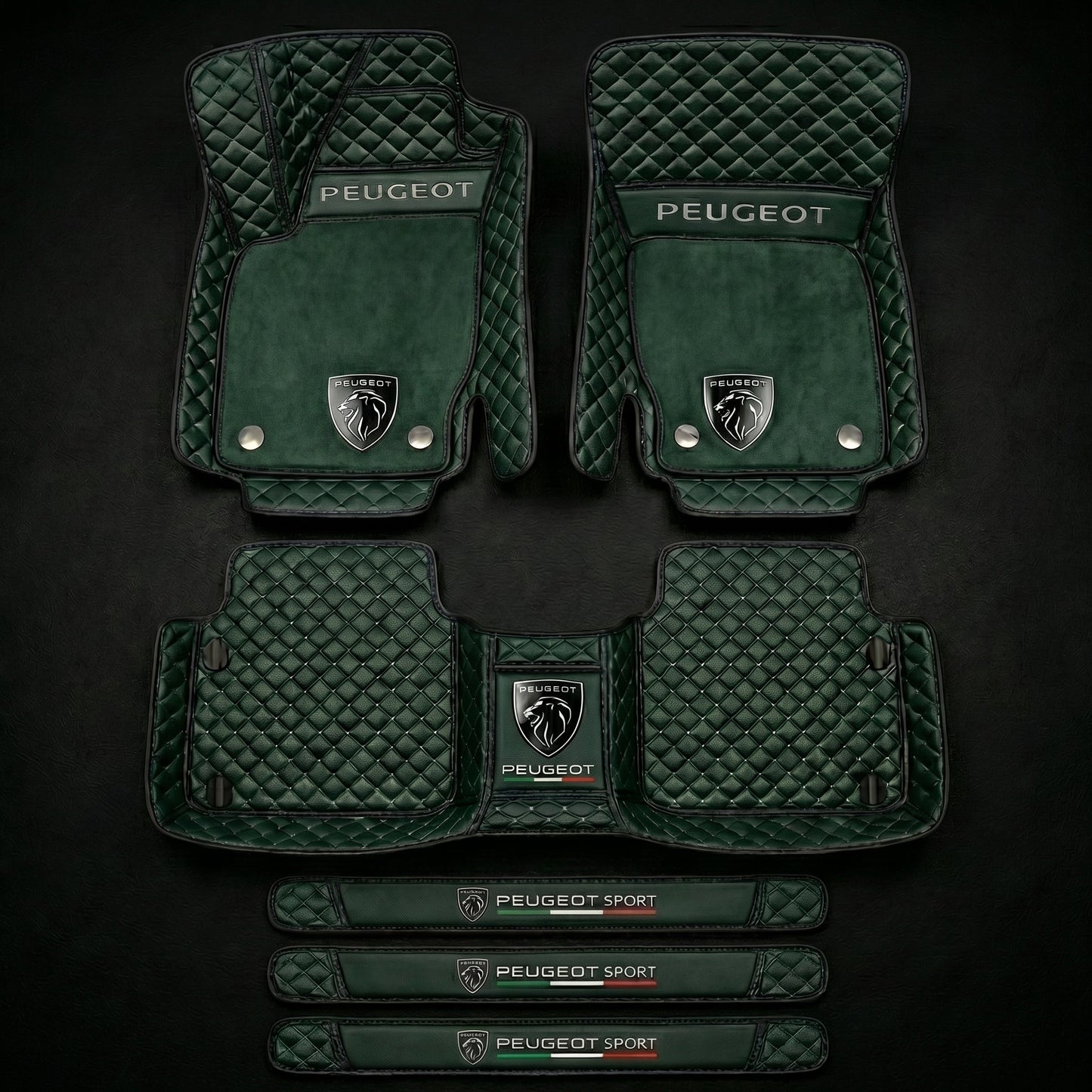 Set de covorașe auto premium, finisaj din piele – curățenie și eleganță în fiecare zi