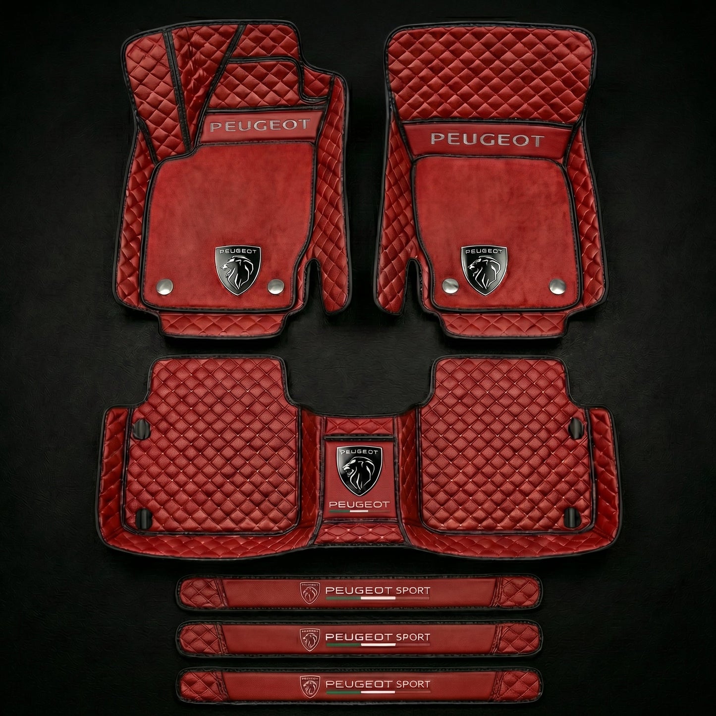 Set de covorașe auto premium, finisaj din piele – curățenie și eleganță în fiecare zi